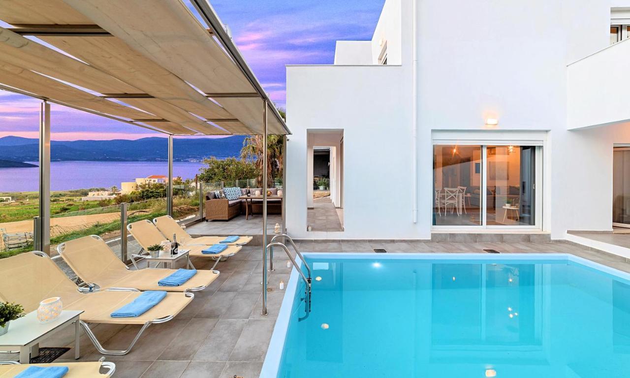 Cretan Sunset Villa Heated Pool Dhramia Экстерьер фото