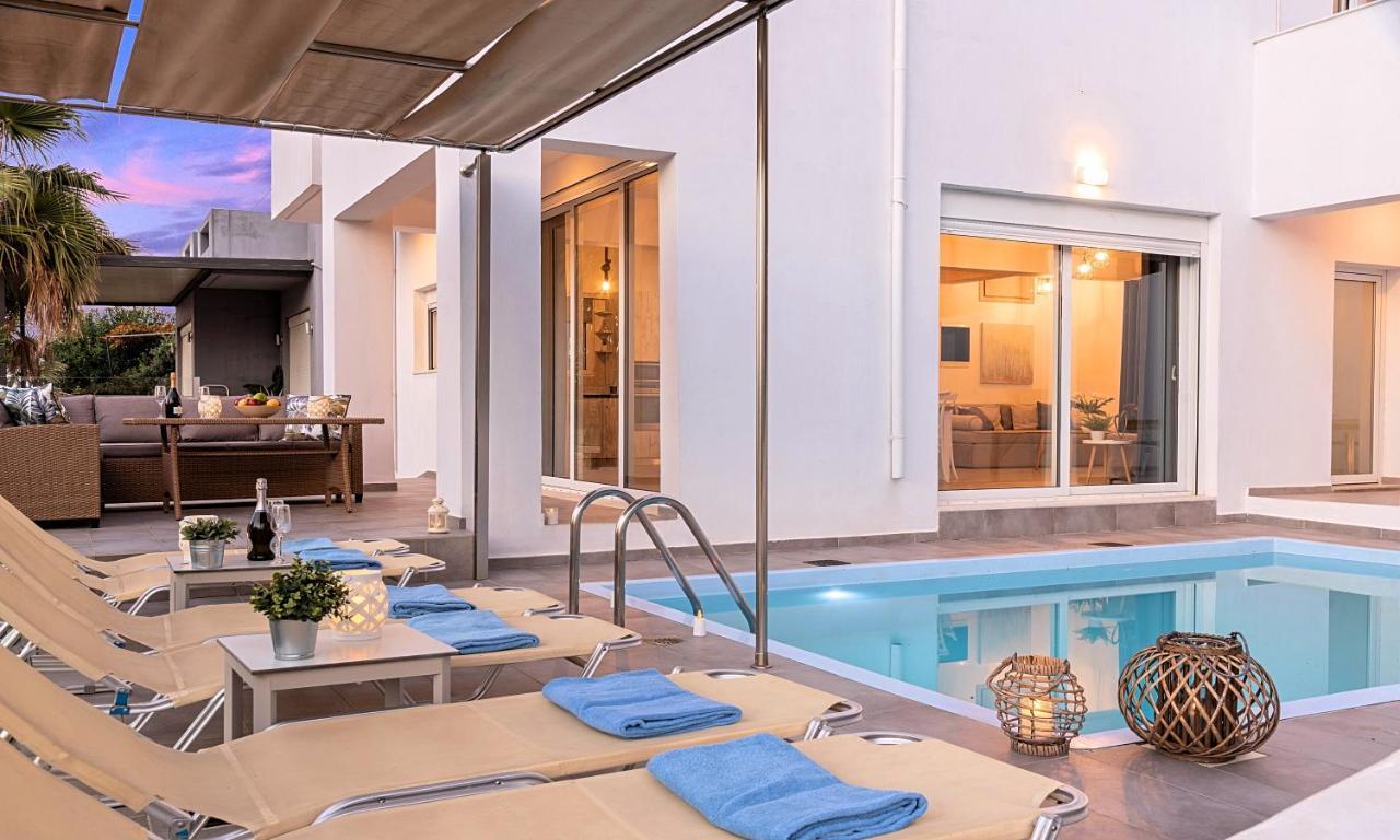 Cretan Sunset Villa Heated Pool Dhramia Экстерьер фото